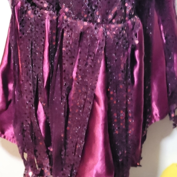 Flapper COSTUME dress and hat size 14 - 20 fringe glitter fun sparkly showgirl - Picture 8 of 12